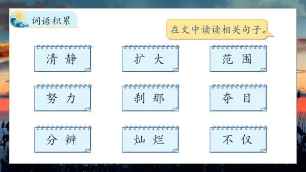 【核心素养】部编版语文四年级下册-16.海上日出 第1课时（课件）