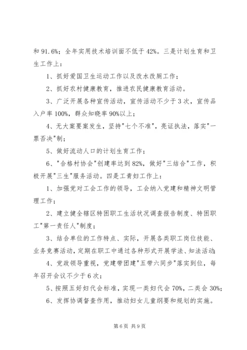乡镇目标任务完成情况自查总结工作总结.docx