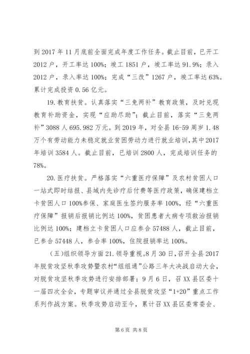 省级脱贫攻坚第二次督导自查报告.docx