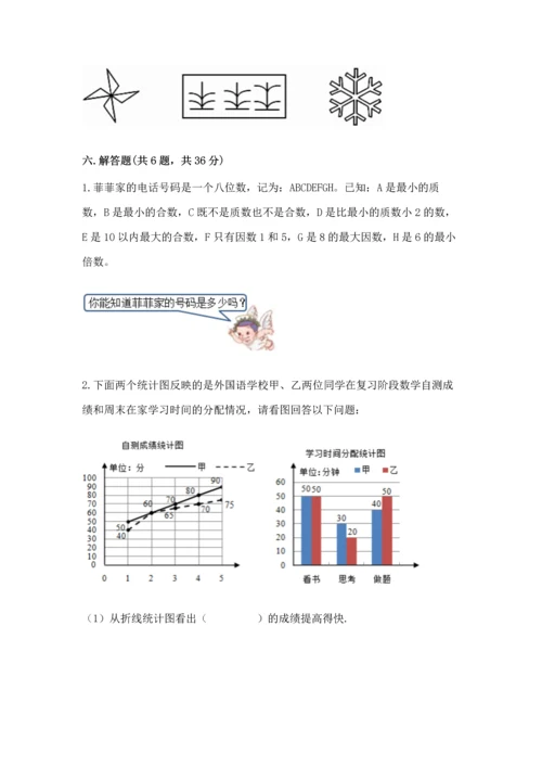 人教版五年级下册数学期末测试卷附答案【达标题】.docx