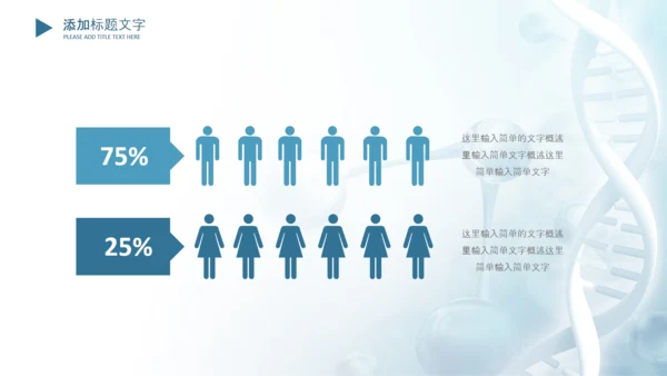 生物基因细胞DNA医疗医学PPT模板
