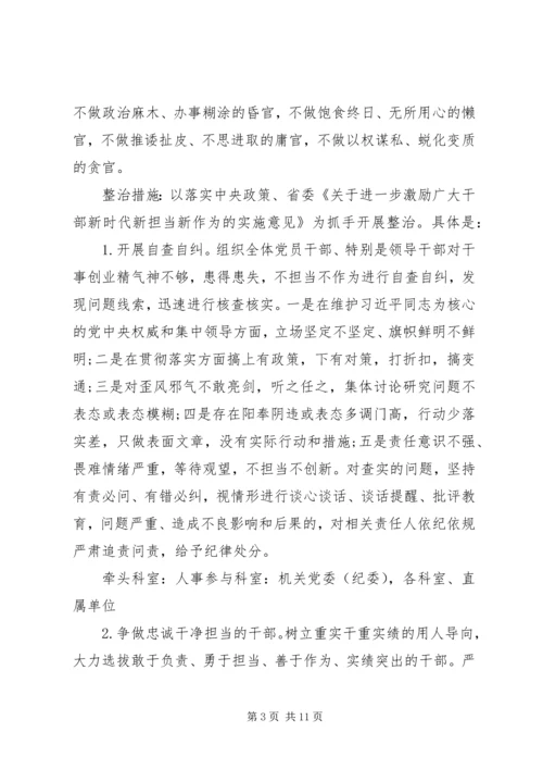 党组“不忘初心、牢记使命”主题教育开展专项整治工作方案.docx