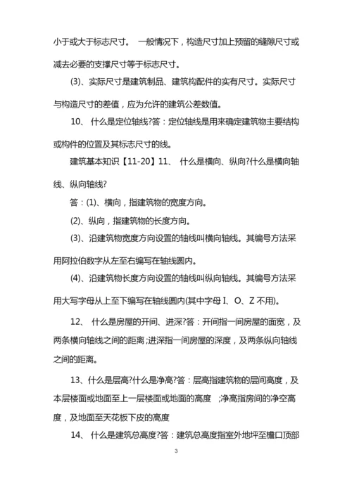 建筑的基本知识入门整理参考.docx