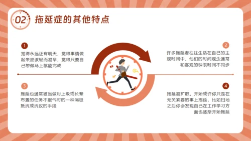 战胜拖延症的信心通用PPT模板