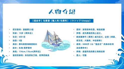 蓝色卡通风海贼王节日庆典中国航海日