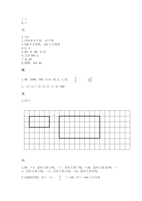 河北省【小升初】2023年小升初数学试卷【轻巧夺冠】.docx