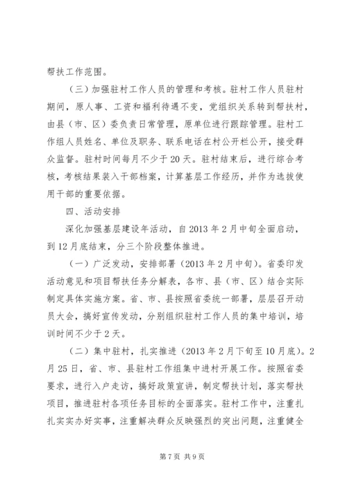 关于深化加强基层建设年活动的意见.docx