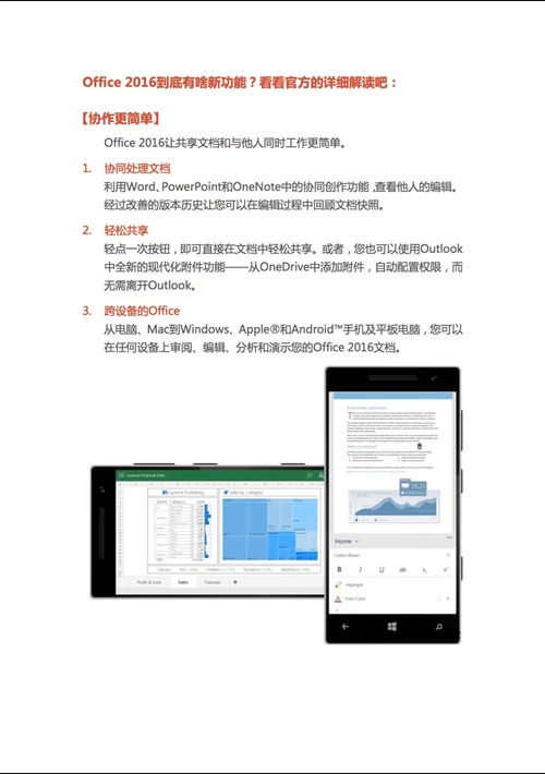 微软官方解读Office2016新功能-Word范文