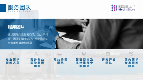 专业国际医疗机构PPT模板
