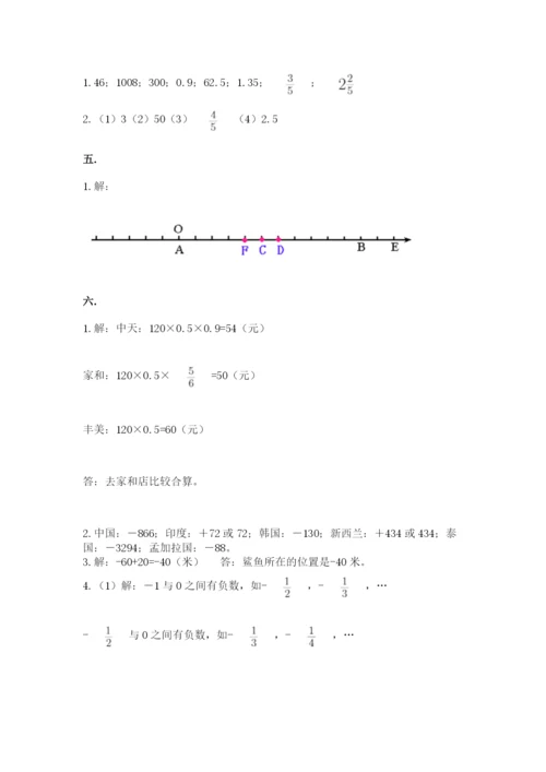 苏教版数学小升初模拟试卷附答案【培优b卷】.docx