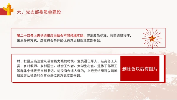 2024党支部标准化规范化《(中国共产党支部工作条例(试行)》党课ppt