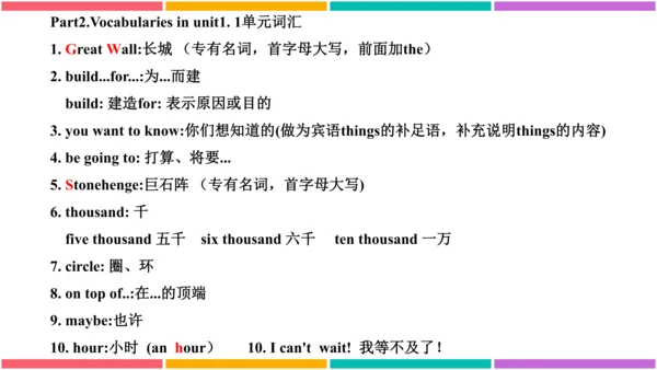 【外研版（一年级起点）】五年级下册 Module6 同步知识梳理课件（共18张PPT）