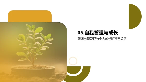 掌握自我管理，成就自我成长
