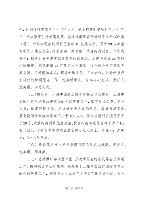 经济技术协作办公室工作计划.docx