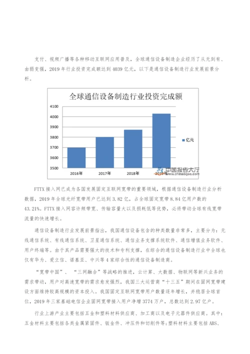 通信设备制造行业发展前景-产业报告.docx