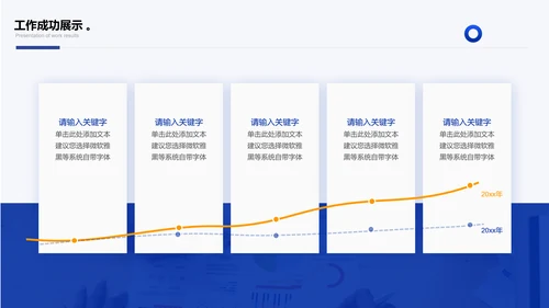 蓝色未来工作规划会议年终总结PPT模板