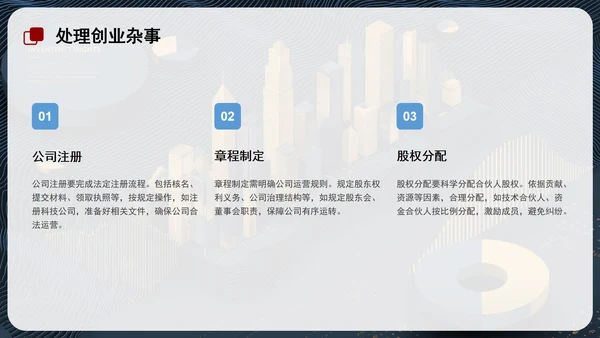 蓝色简约创业创新PPT模板