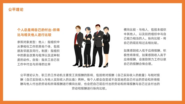 管理学激励插画PPT人才管理