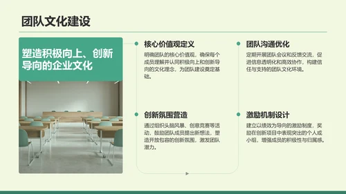 绿色商务风创新创业项目实施计划PPT模板