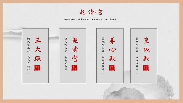 故宫印象故宫风光PPT模板