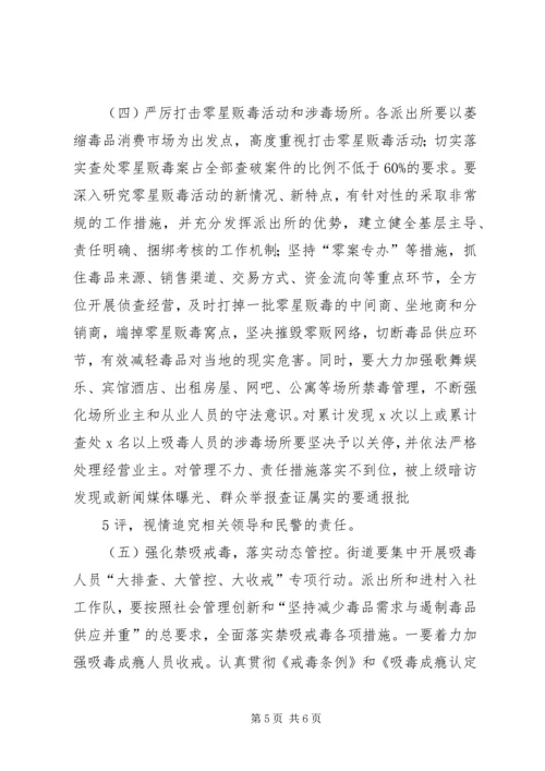 街道毒品问题重点整治工作实施方案.docx