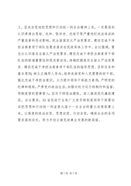 贯彻落实省委九届十一次全会精神系列评论之一开启从严治党新征程.docx