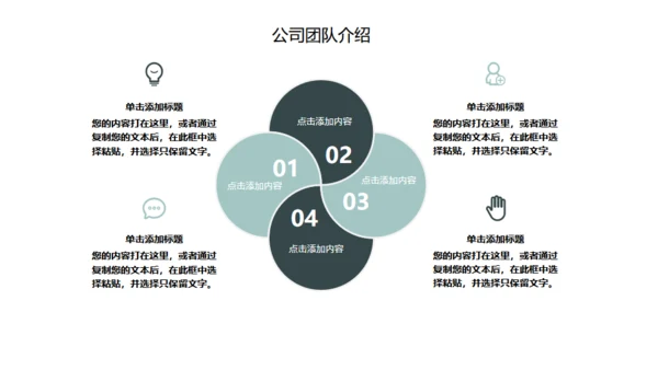 团队合作互利公司通用PPT模板