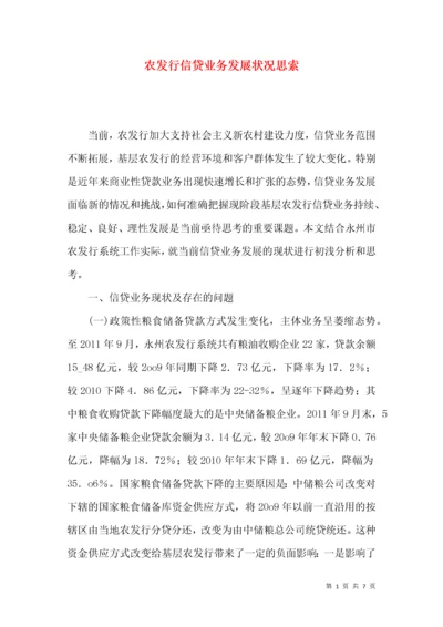 农发行信贷业务发展状况思索.docx