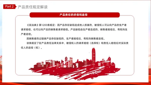 红色光效产品质量法PPT法律