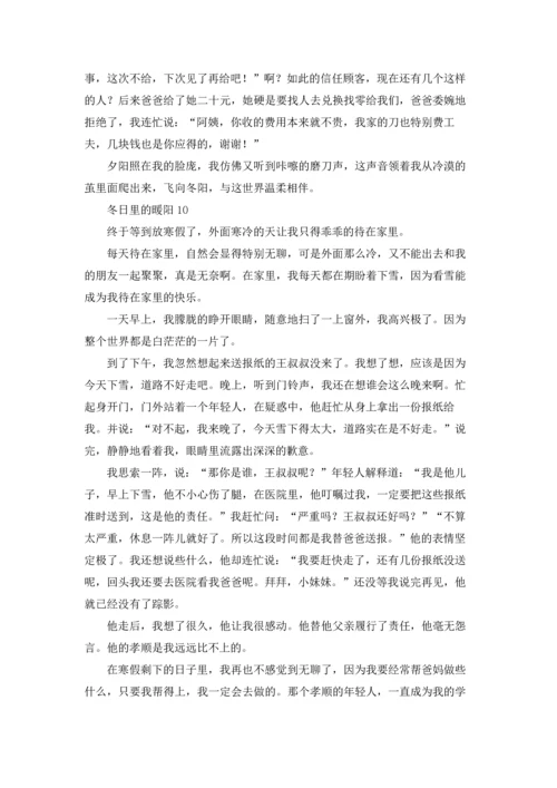 冬日里的暖阳.docx