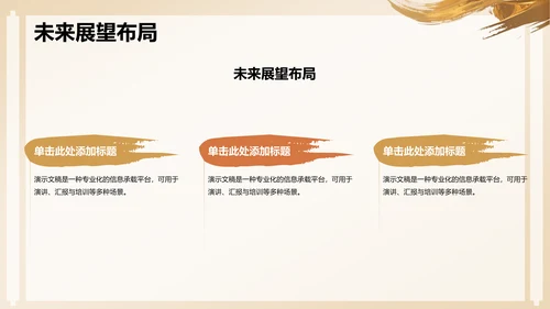 黄色复古风升学宴PPT模板