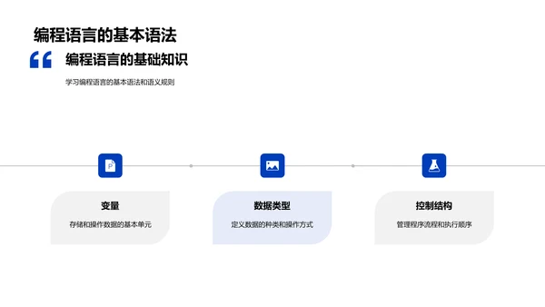 编程语言基础讲解PPT模板