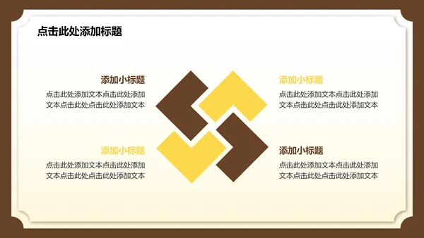 黄色中国风西安旅游攻略PPT模板