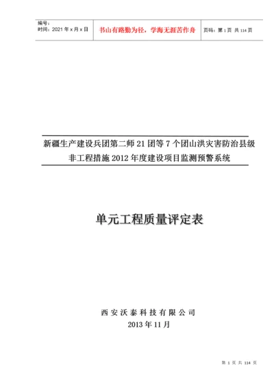 CB18单元工程施工质量报验单、评定表(223团).docx