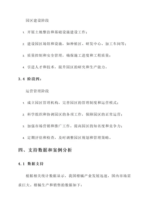 柑橘农业园区规划发表方案