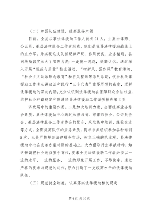 县法律援助工作调研报告.docx