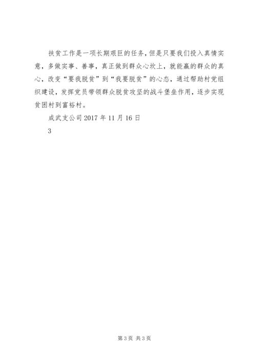 成武支公司帮扶贫困村脱贫进度报告 (4).docx