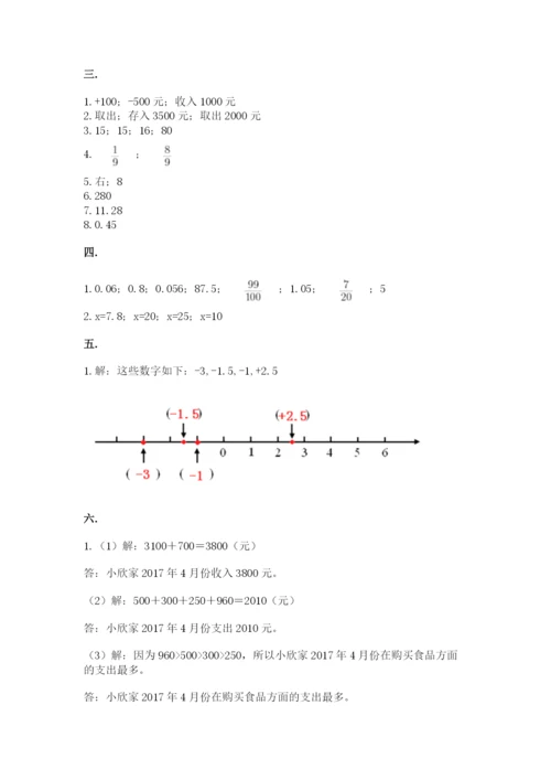 小学数学六年级下册竞赛试题及参考答案【基础题】.docx