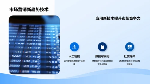 蓝色商务个人市场营销年终总结PPT模板