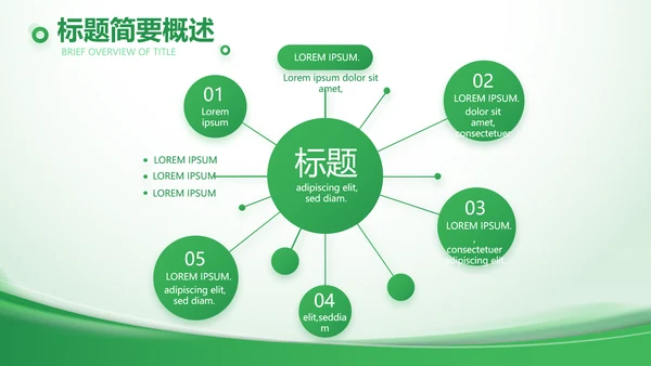绿色大气农业科技公司简介动态PPT