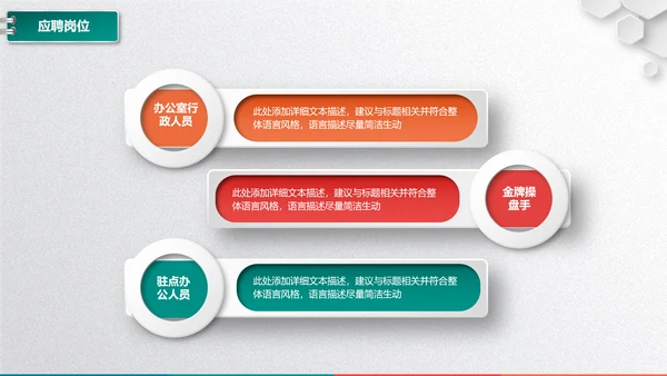 大气岗位竞聘求职竞聘面试简历PPT模板