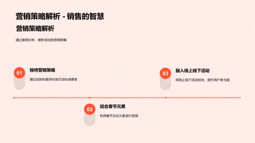 春节营销策略报告PPT模板