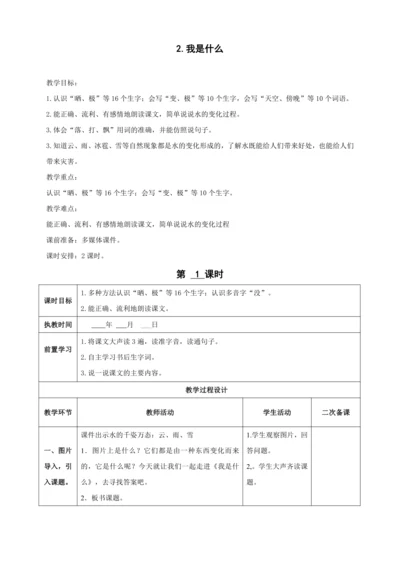 2.我是什么（两课时）教案
