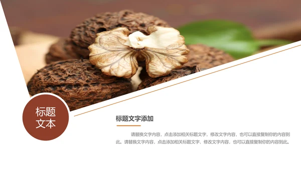 休闲美食美味坚果干果PPT动态模板