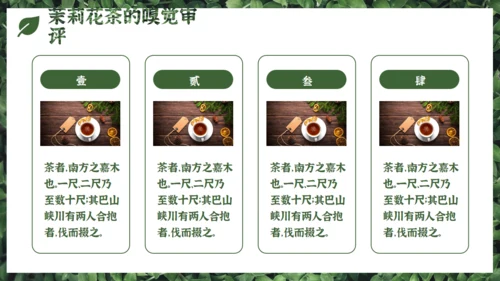 茉莉花茶满墙绿色植物通用PPT模板