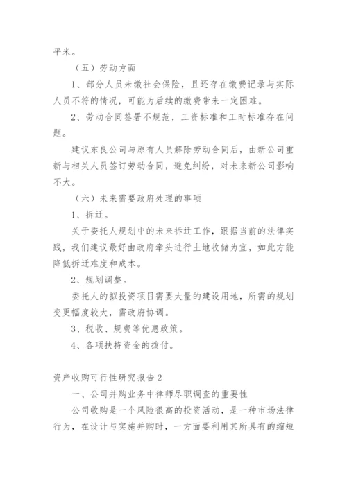 资产收购可行性研究报告.docx