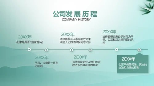 蓝色中国风法律案例分析动态PPT模板