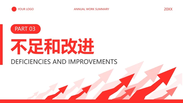 商务通用向上年终工作总结PPT模板