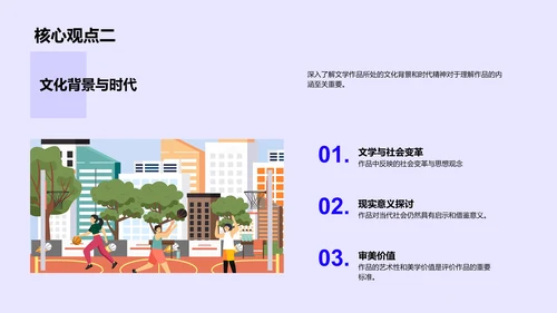 高中文学教学讲座PPT模板