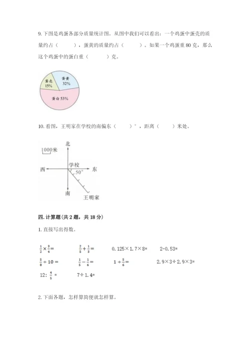 2022六年级上册数学《期末测试卷》精品【历年真题】.docx